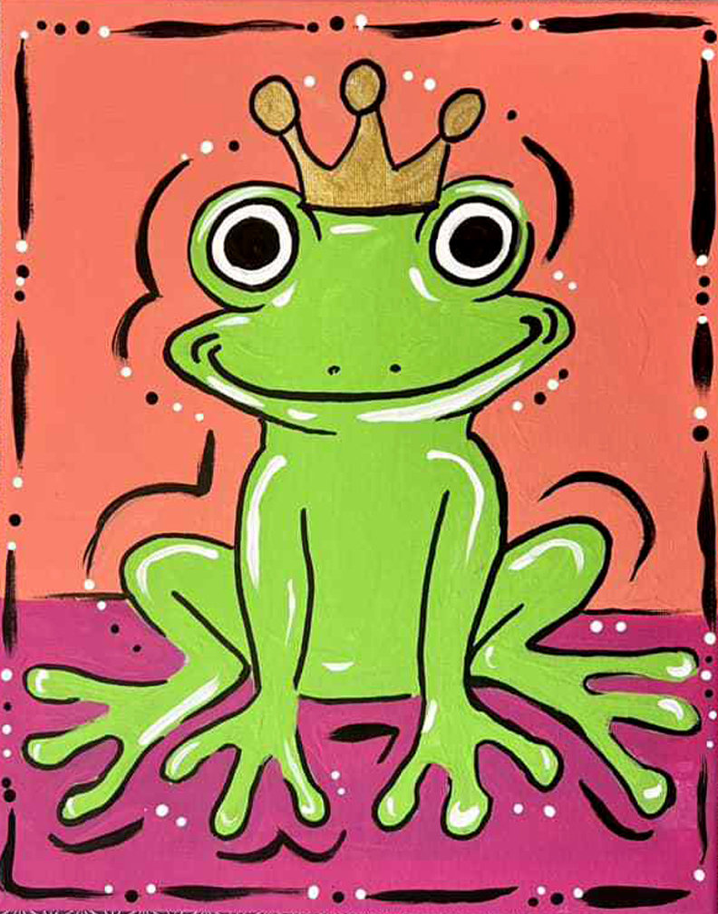 Frog Prince Canvas Painting Kit
