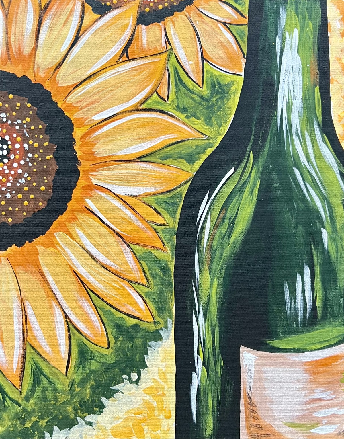 Bloom and Bottle Canvas Painting Kit