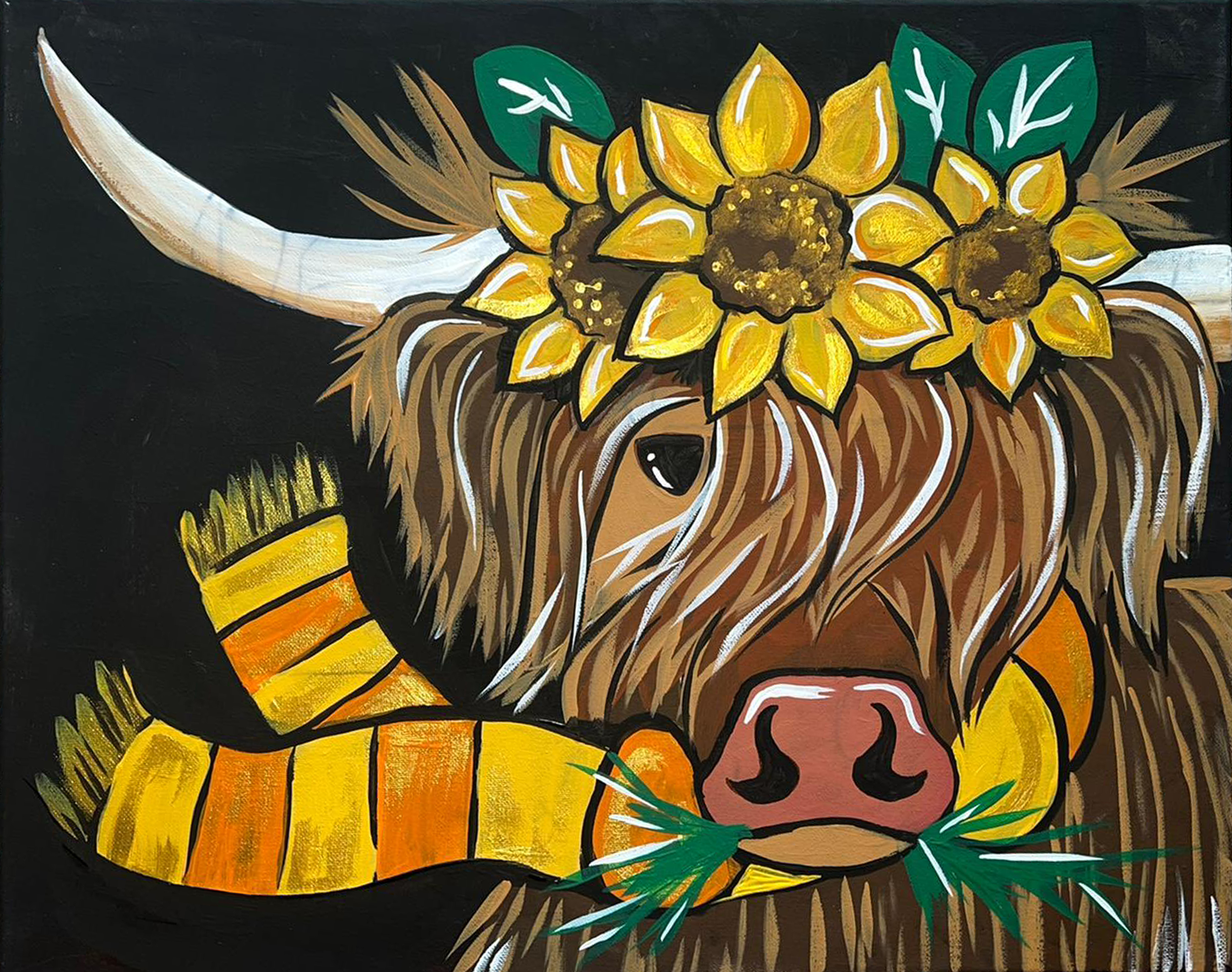 Fall Highlander Canvas Painting Kit