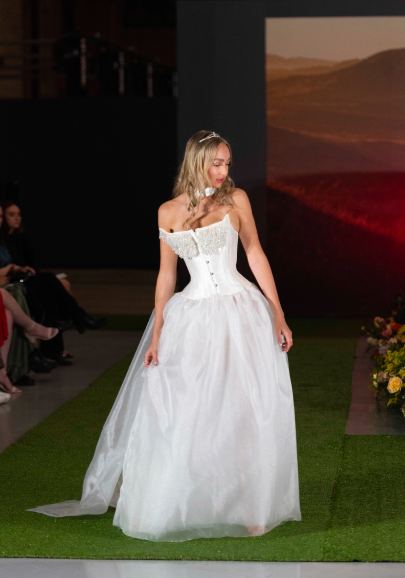 Hand Beaded Wedding Corset