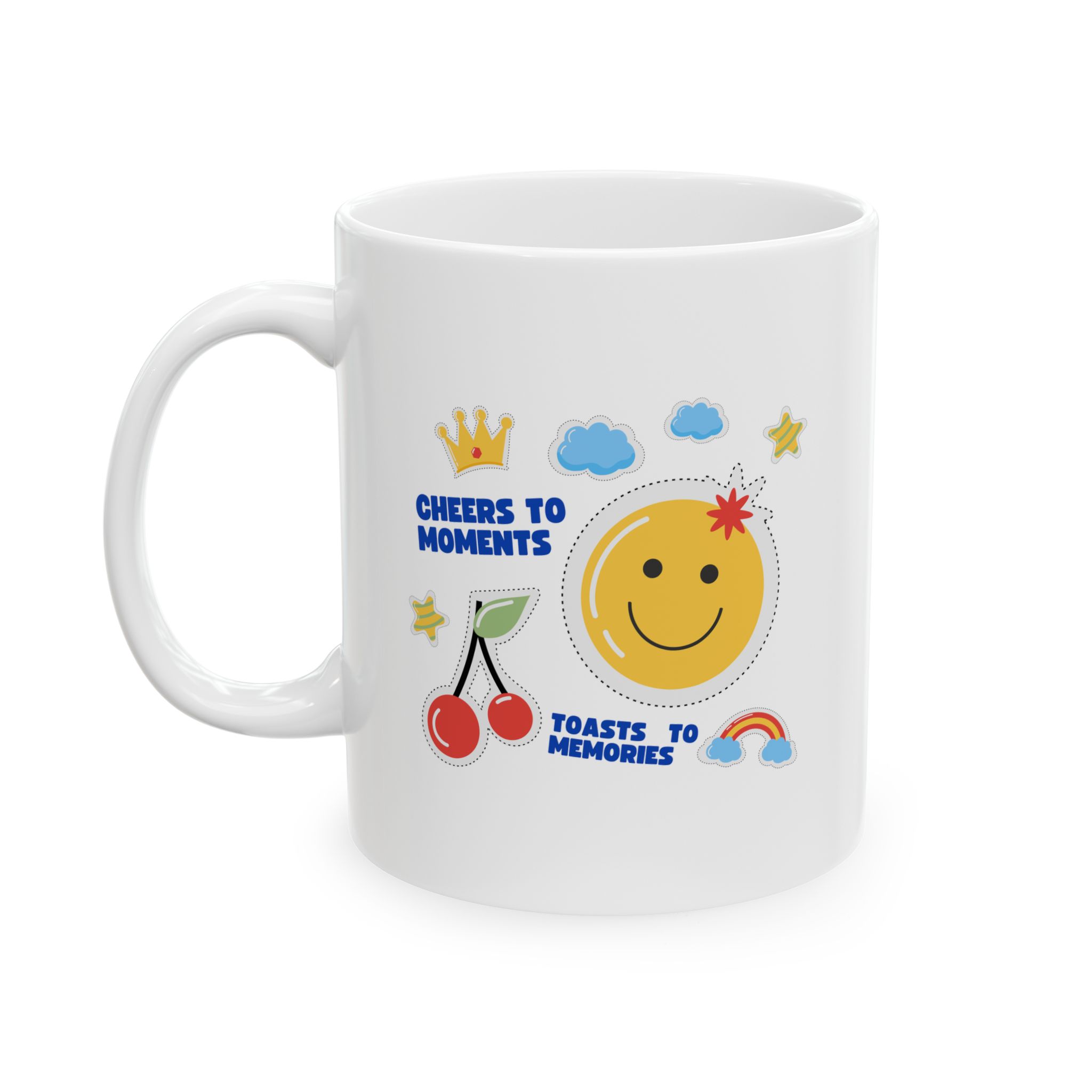 Ceramic Mug with Cheerful Design
