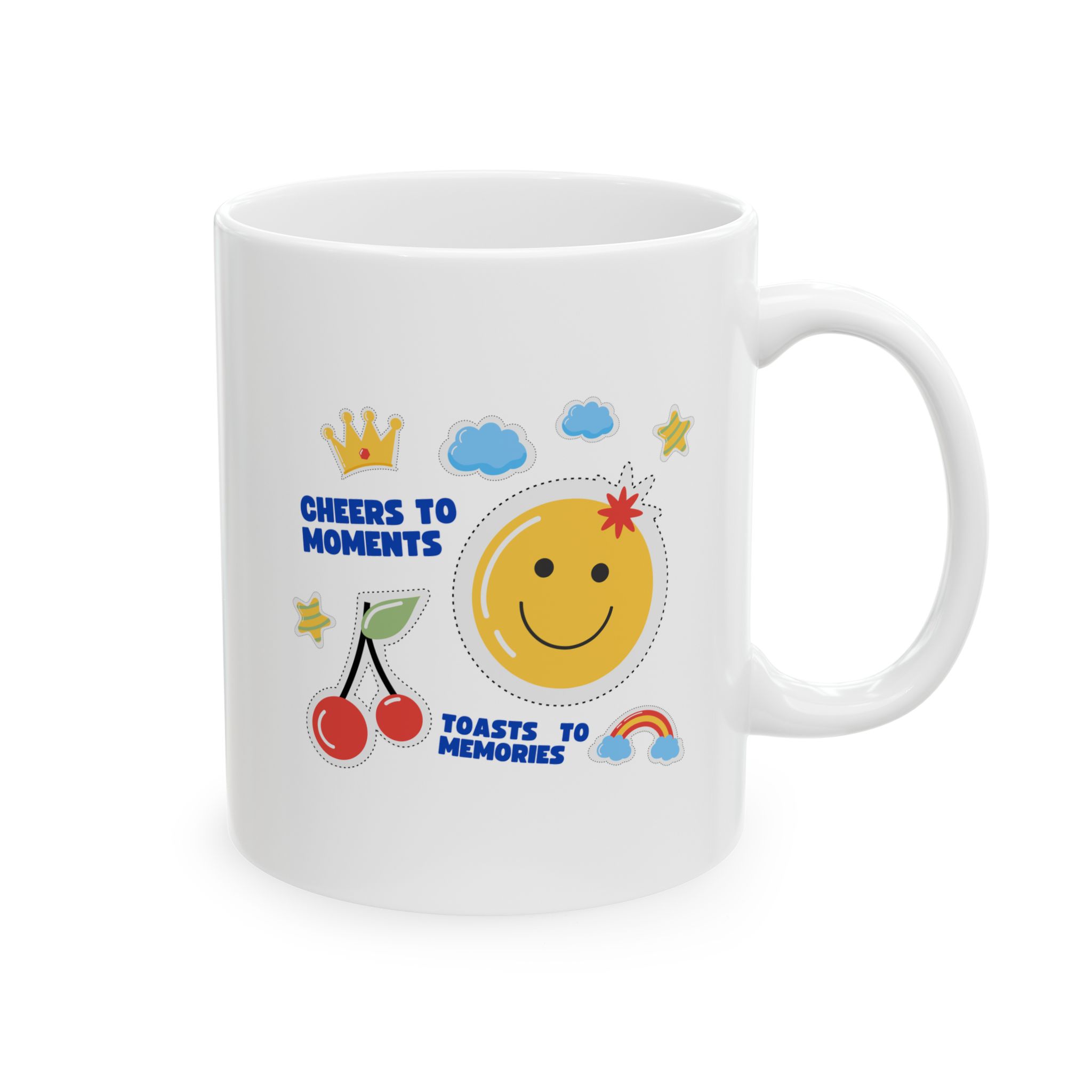 Ceramic Mug with Cheerful Design