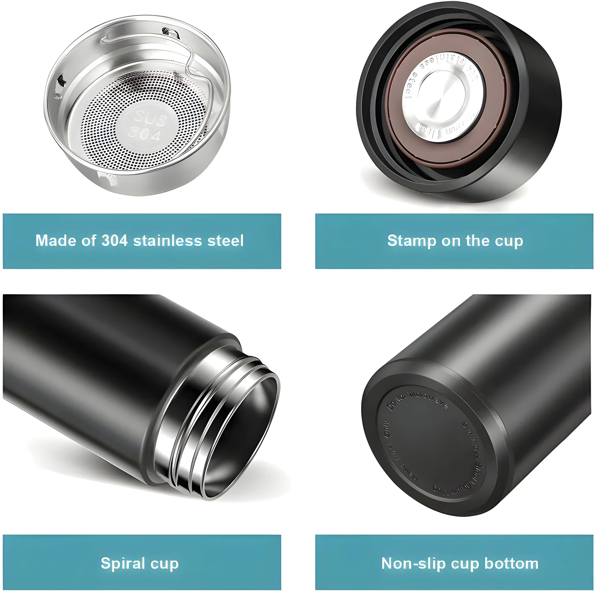 Smart Vacuum Insulated Water Bottle with LED Temperature Display