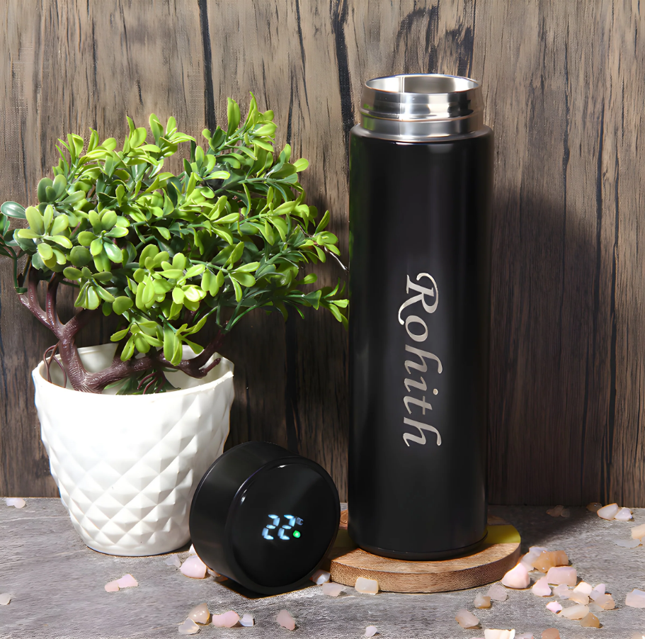 Personalized Stainless Steel Temperature Bottle - 500ML