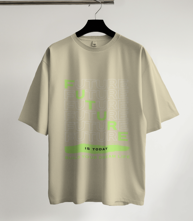 Build Your Dream Life Graphic Oversized T-Shirt