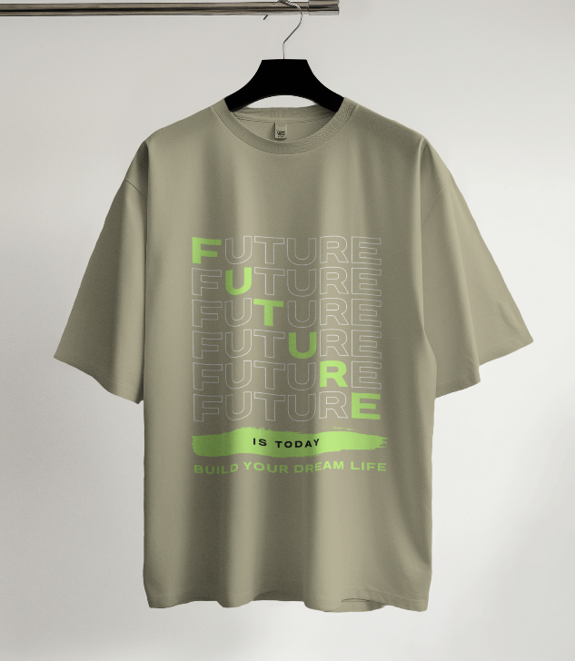 Build Your Dream Life Graphic Oversized T-Shirt