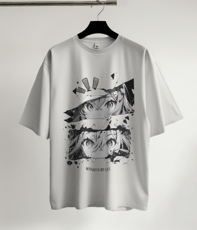 Stylish and trendy anime-themed Oversized t-shirt
