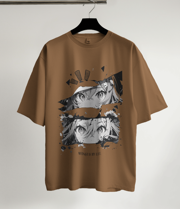 Stylish and trendy anime-themed Oversized t-shirt