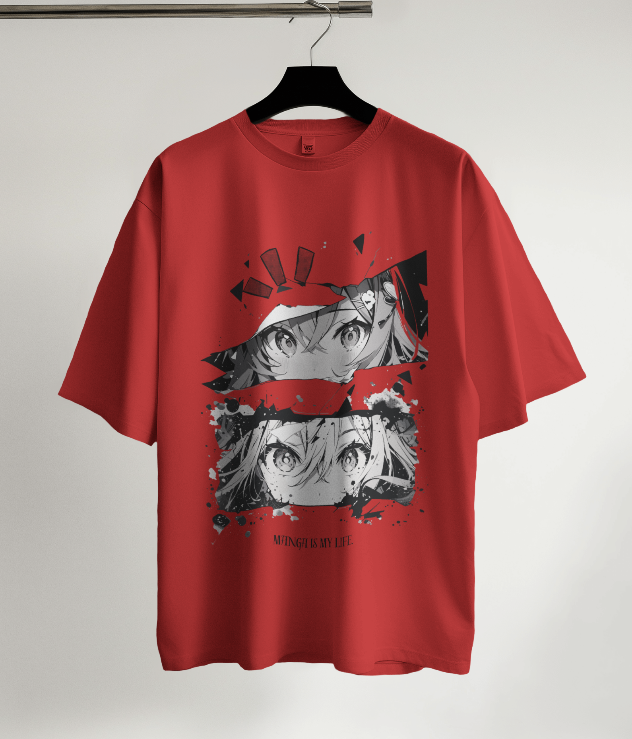 Stylish and trendy anime-themed Oversized t-shirt