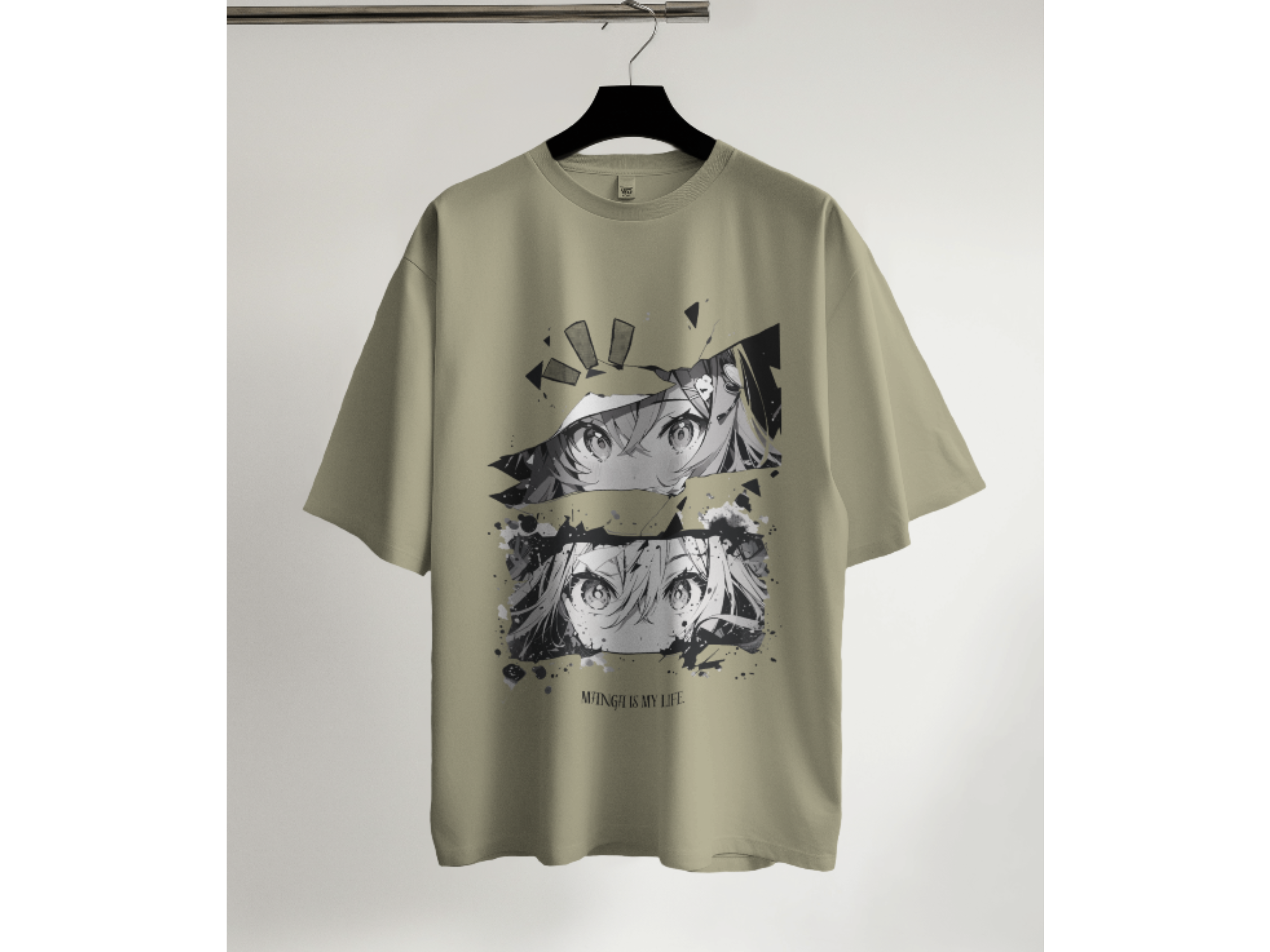 Stylish and trendy anime-themed Oversized t-shirt
