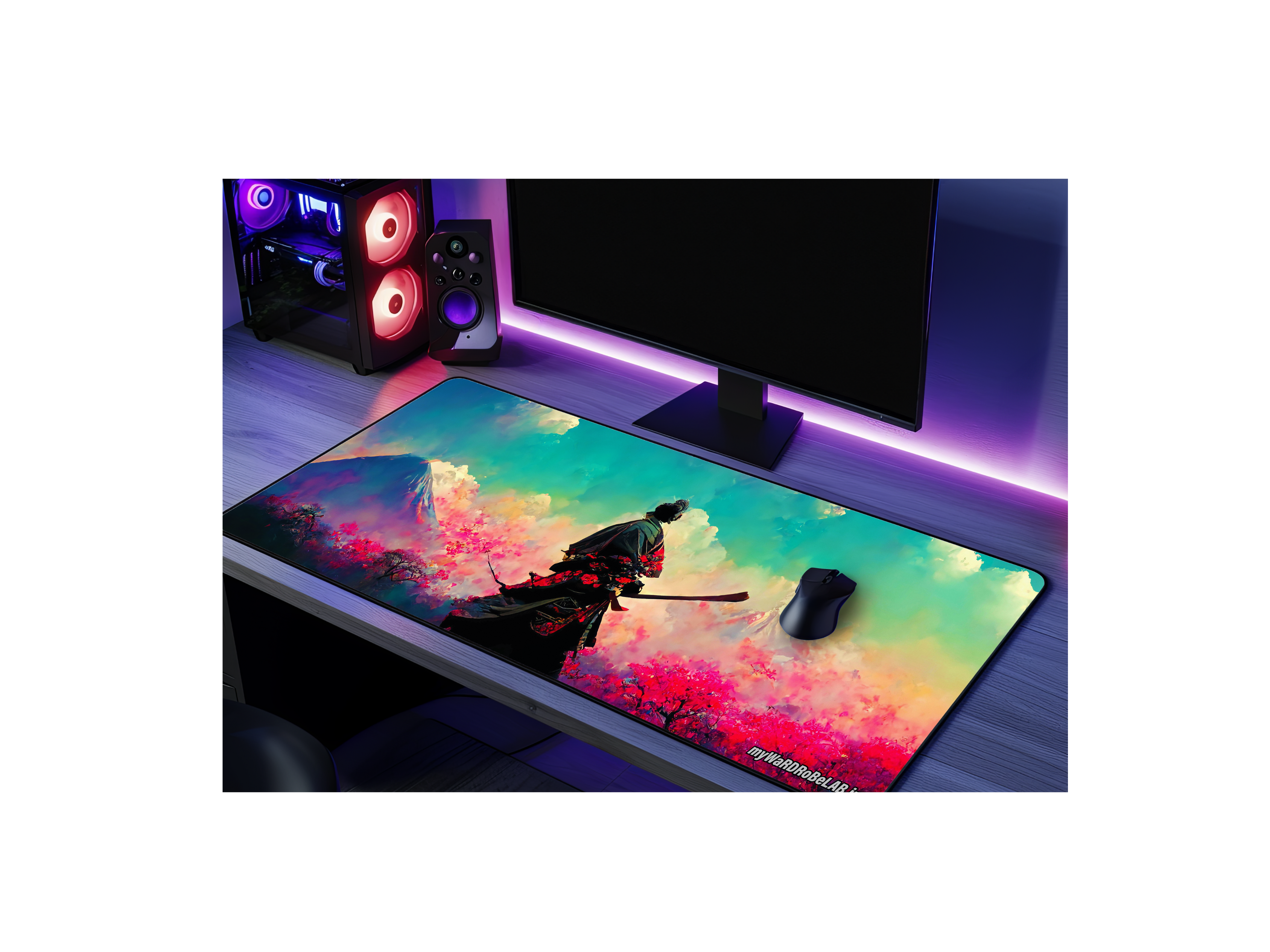 Epic Samurai Battlefields XXL Gaming Mouse Pad