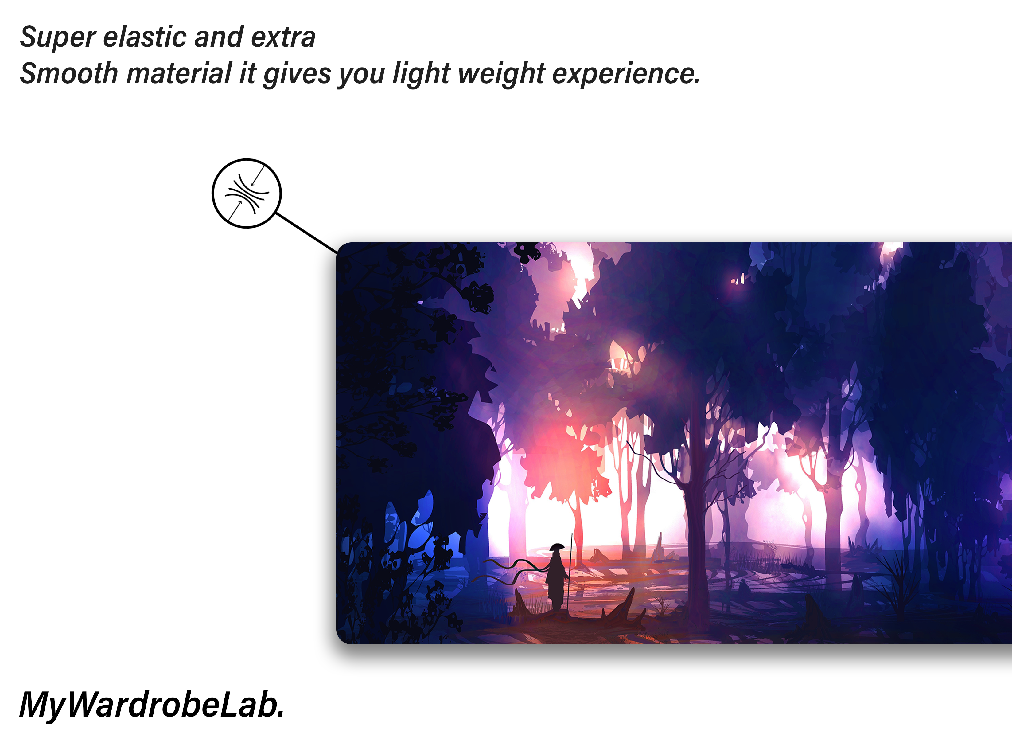 "Vivid Forest Glow Gaming Mouse Pad – Extended XXL Desk Mat for Ultimate Setup Aesthetics"