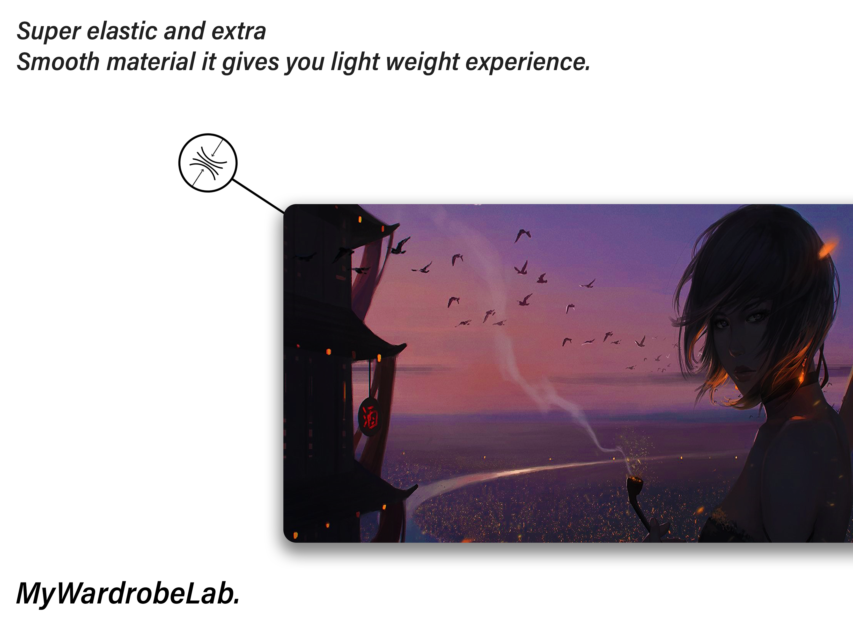 "Epic Sunset Warrior Gaming Mouse Pad – Large Anime-Inspired Desk Mat for Gamers"