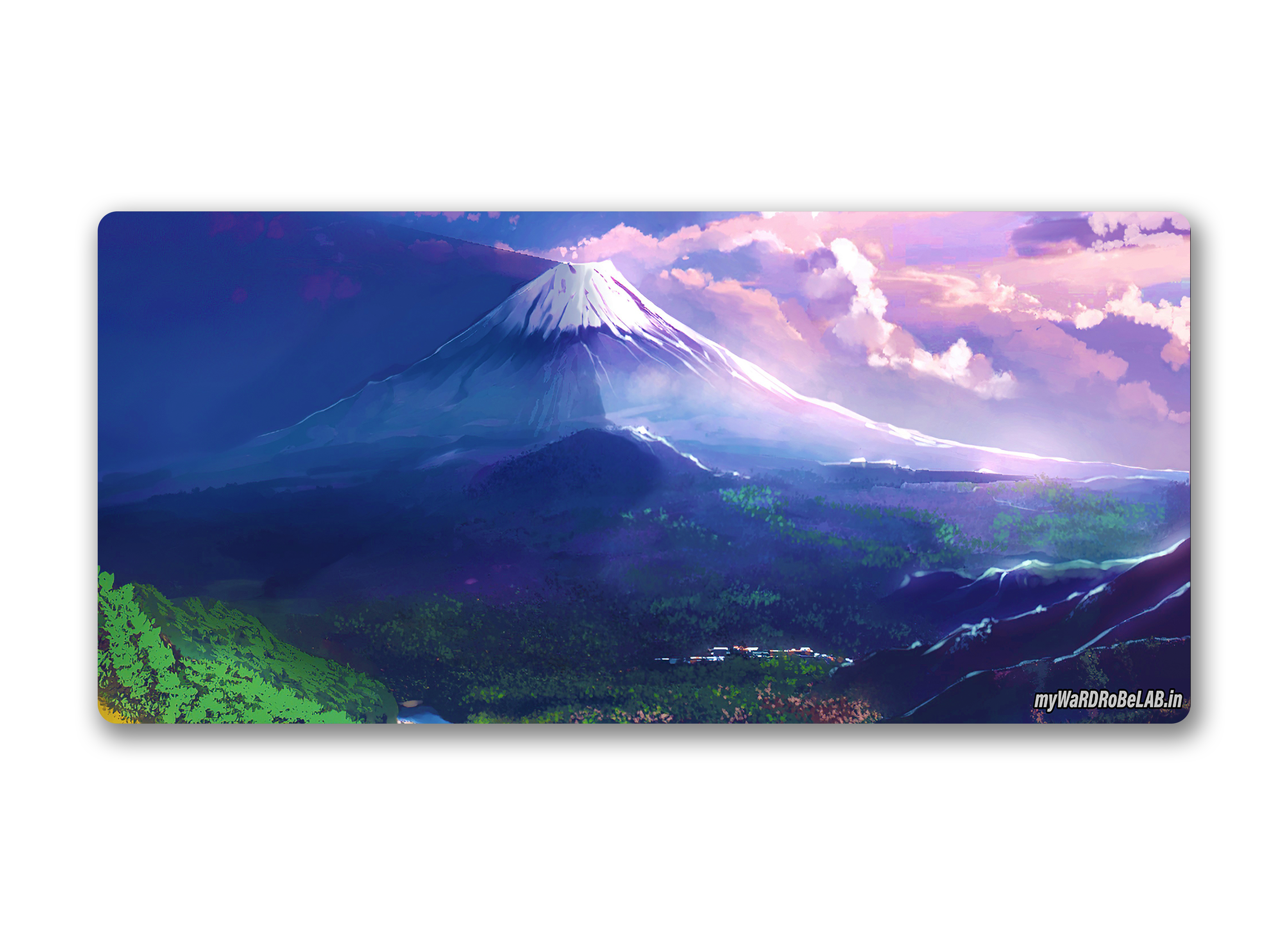 "Scenic Mountain View Gaming Mouse Pad – XXL Desk Mat for Enhanced PC Setup"