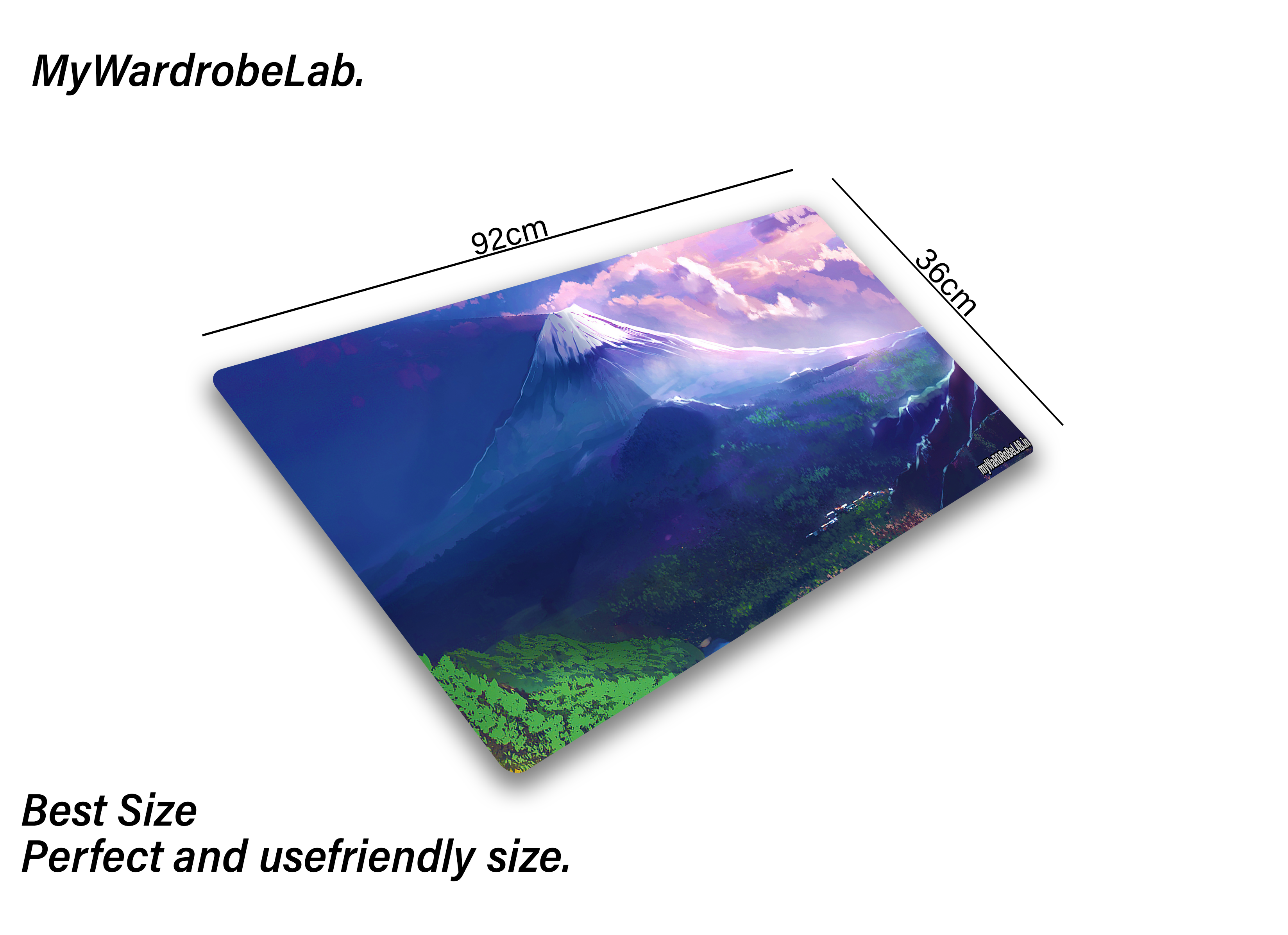 "Scenic Mountain View Gaming Mouse Pad – XXL Desk Mat for Enhanced PC Setup"