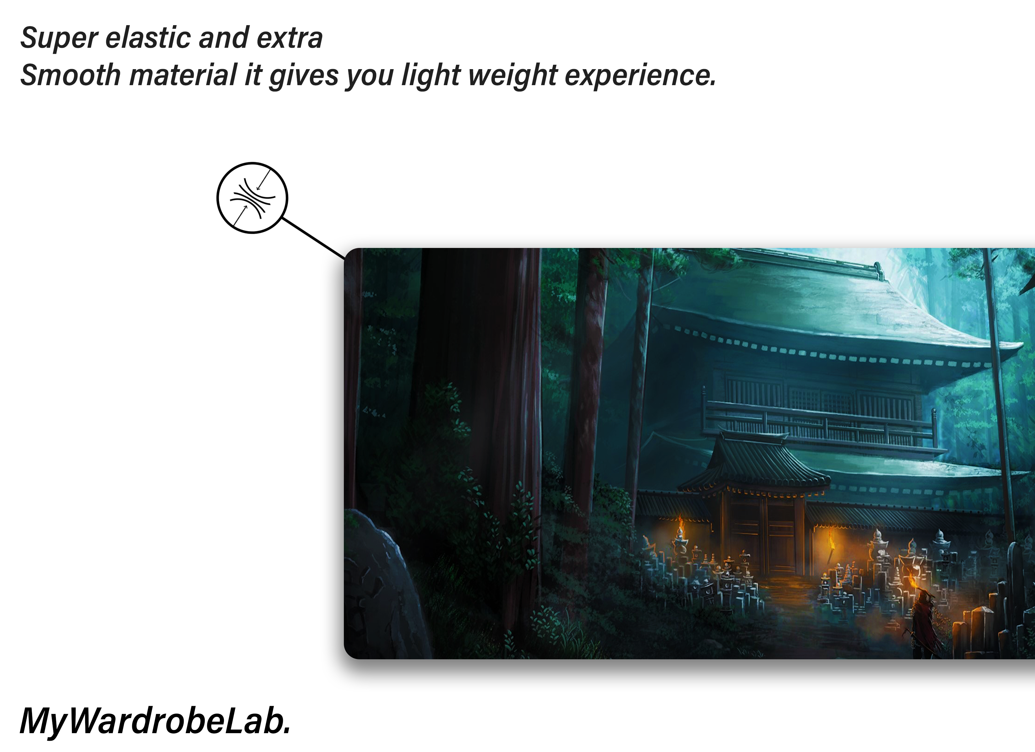 Cyberpunk Forest Gaming Mouse Pad – Extra Large, RGB-Ready, Non-Slip Surface"