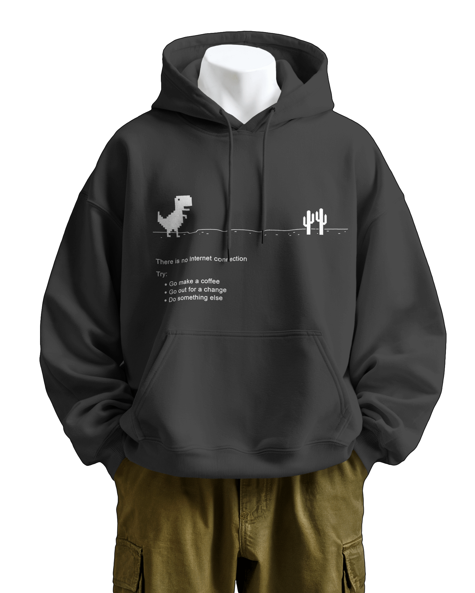 Retro Dinosaur Game Hoodie