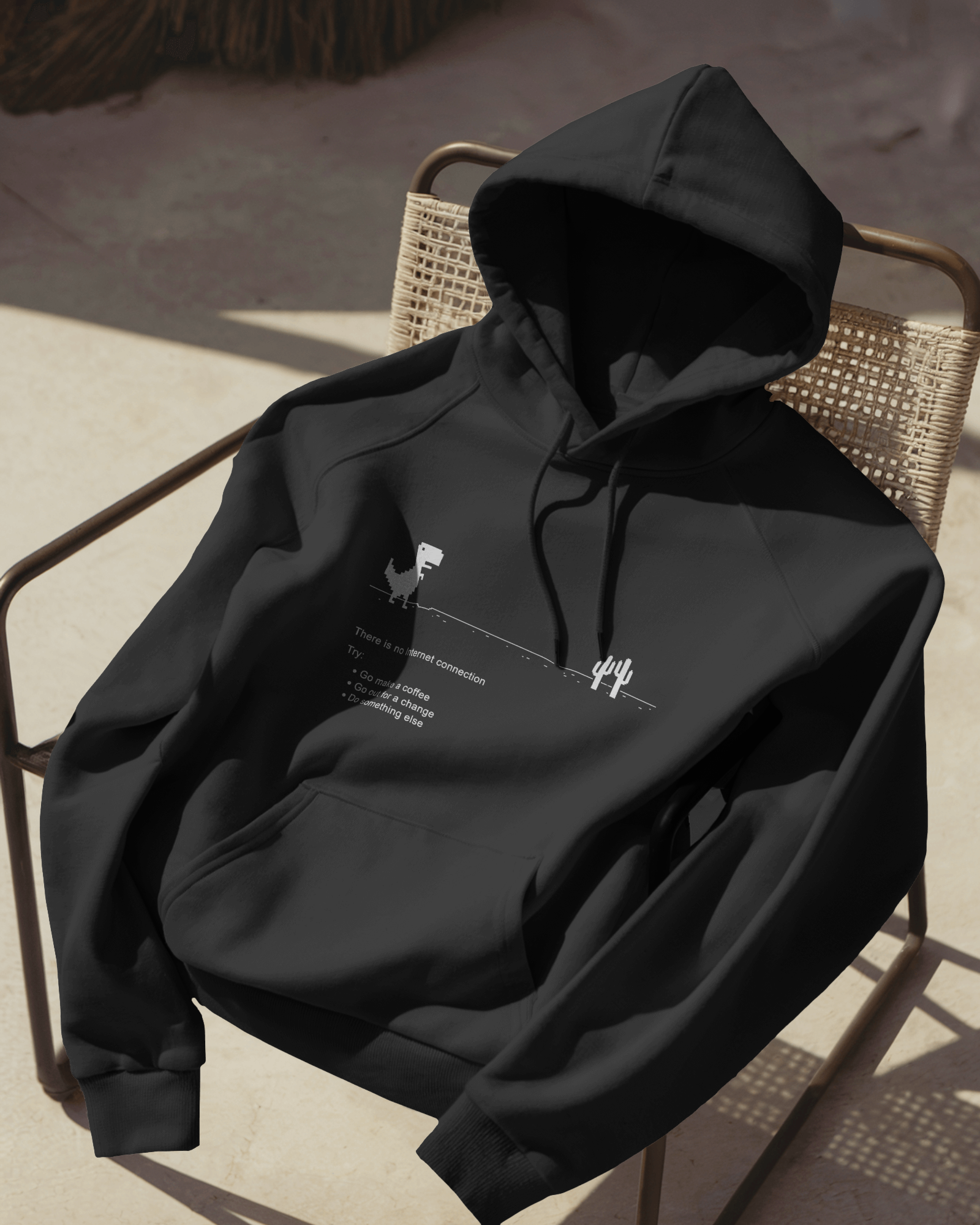 Retro Dinosaur Game Hoodie