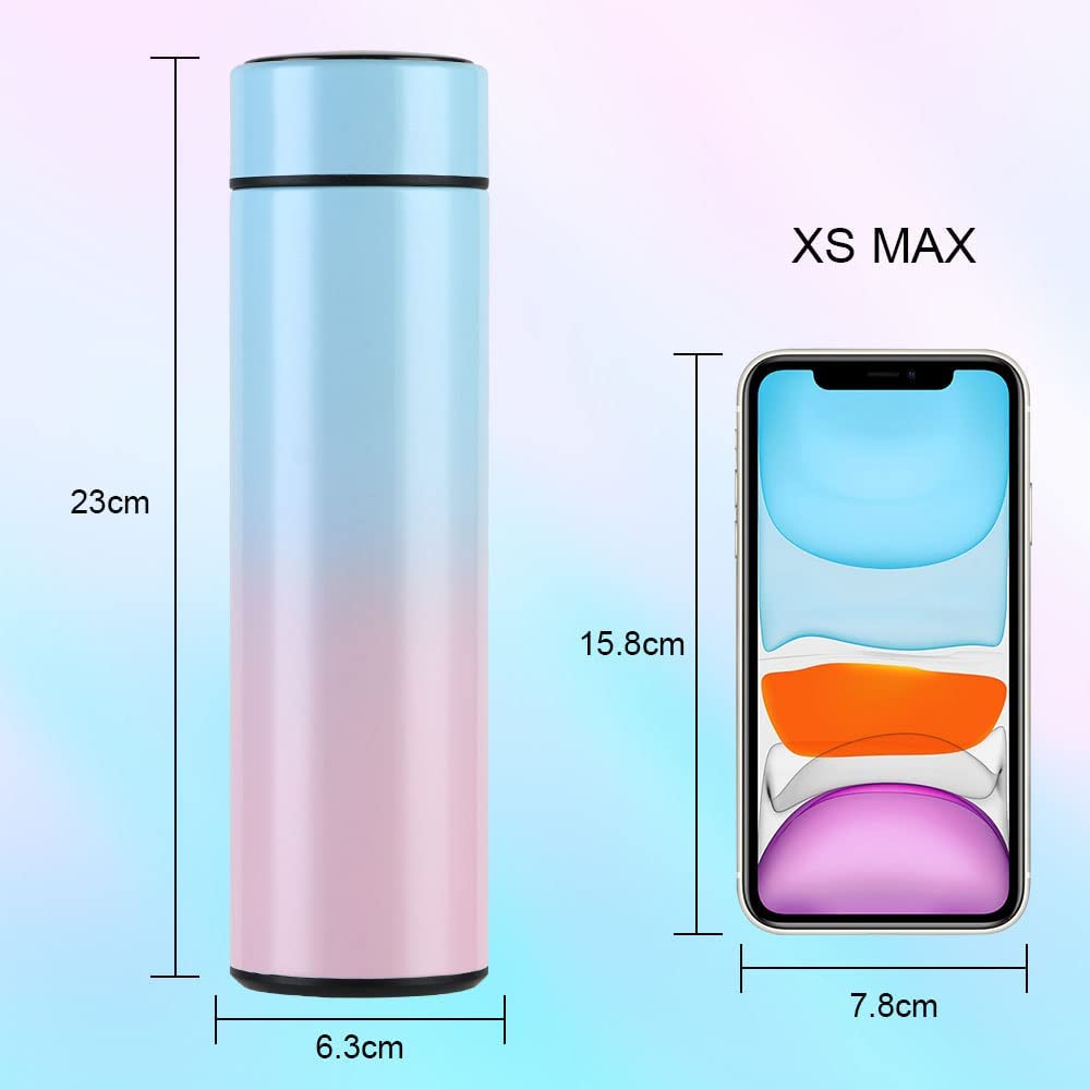 Samurai-Inspired Steel Temperature Bottle - 500ML