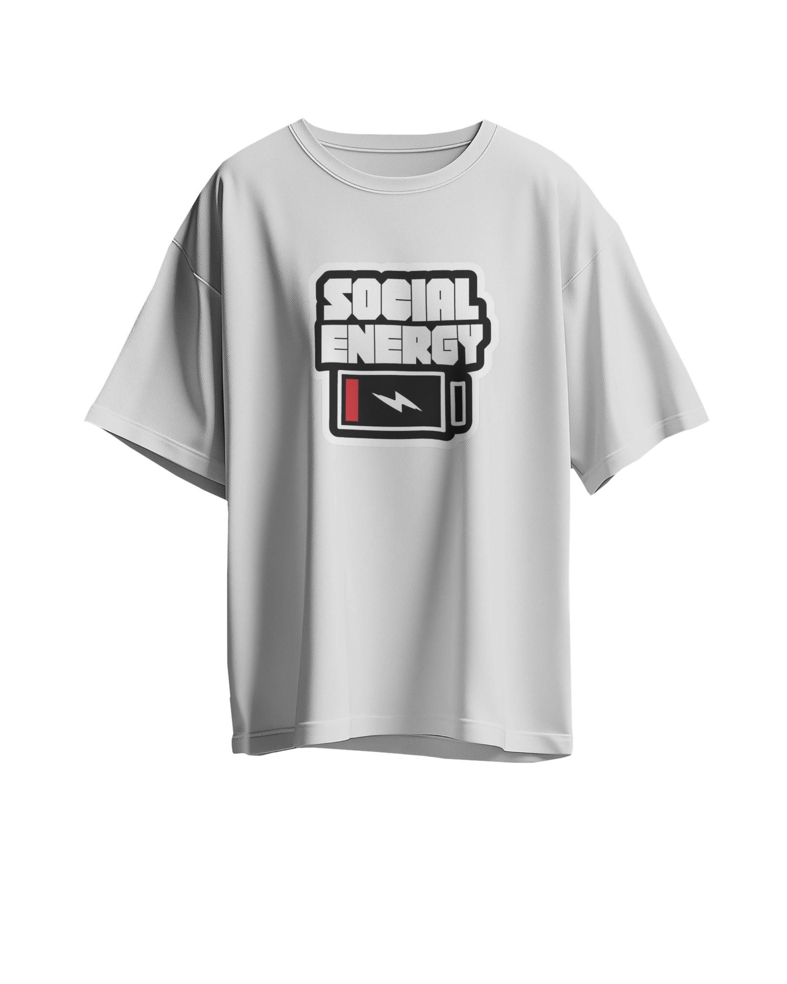 ‘Social Energy’ Low-Battery Graphic T-Shirt
