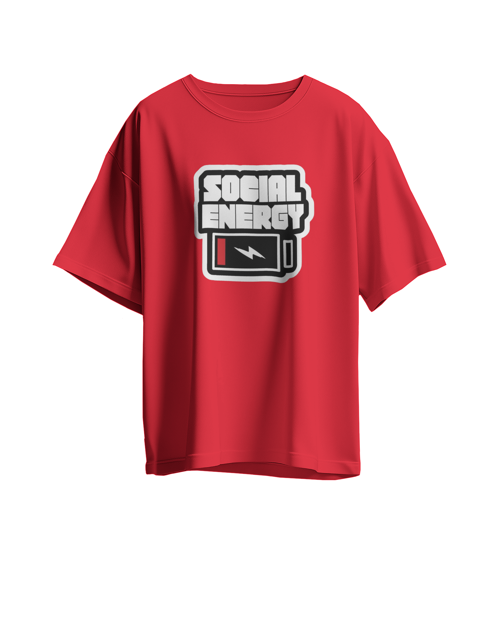 ‘Social Energy’ Low-Battery Graphic T-Shirt
