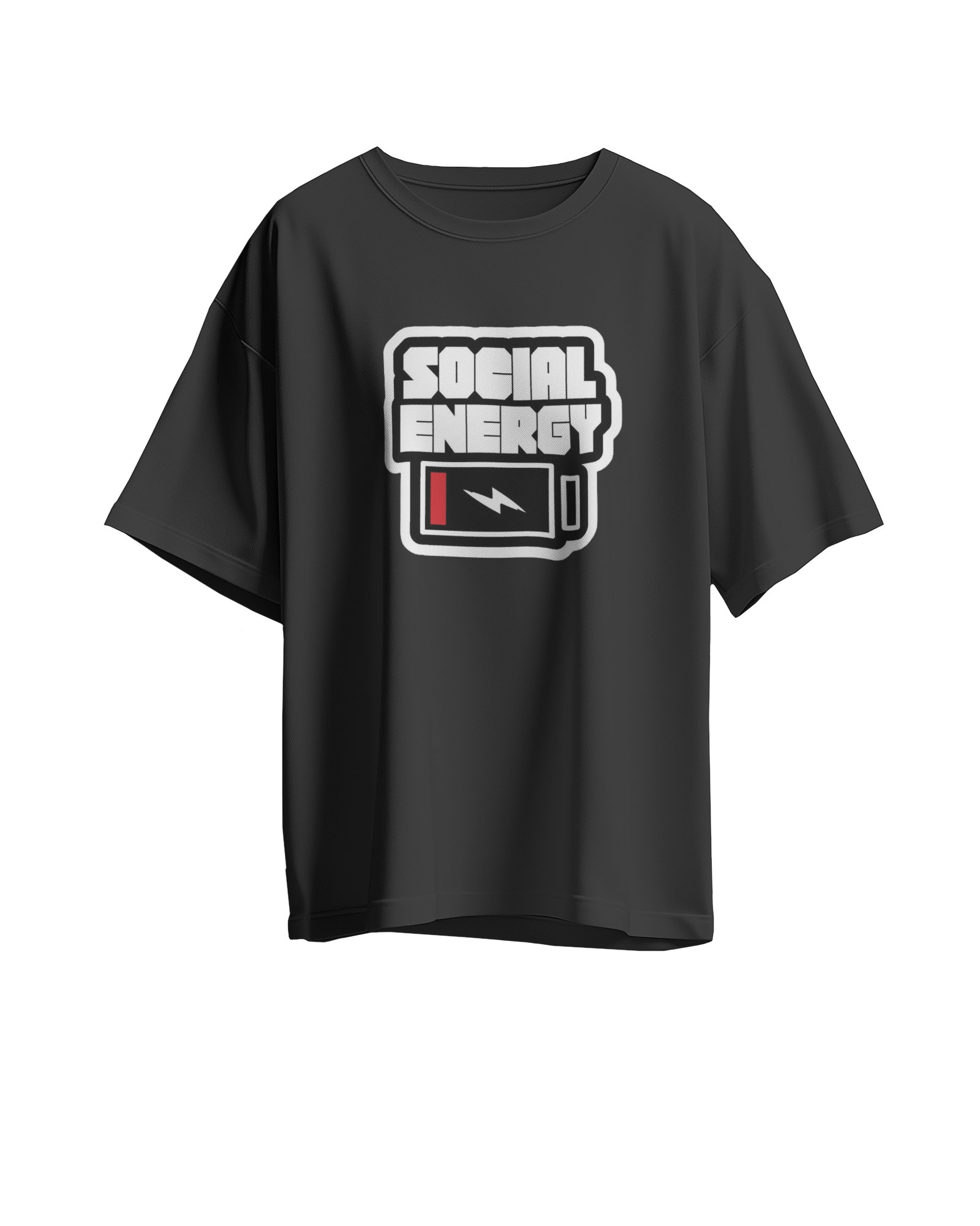 ‘Social Energy’ Low-Battery Graphic T-Shirt