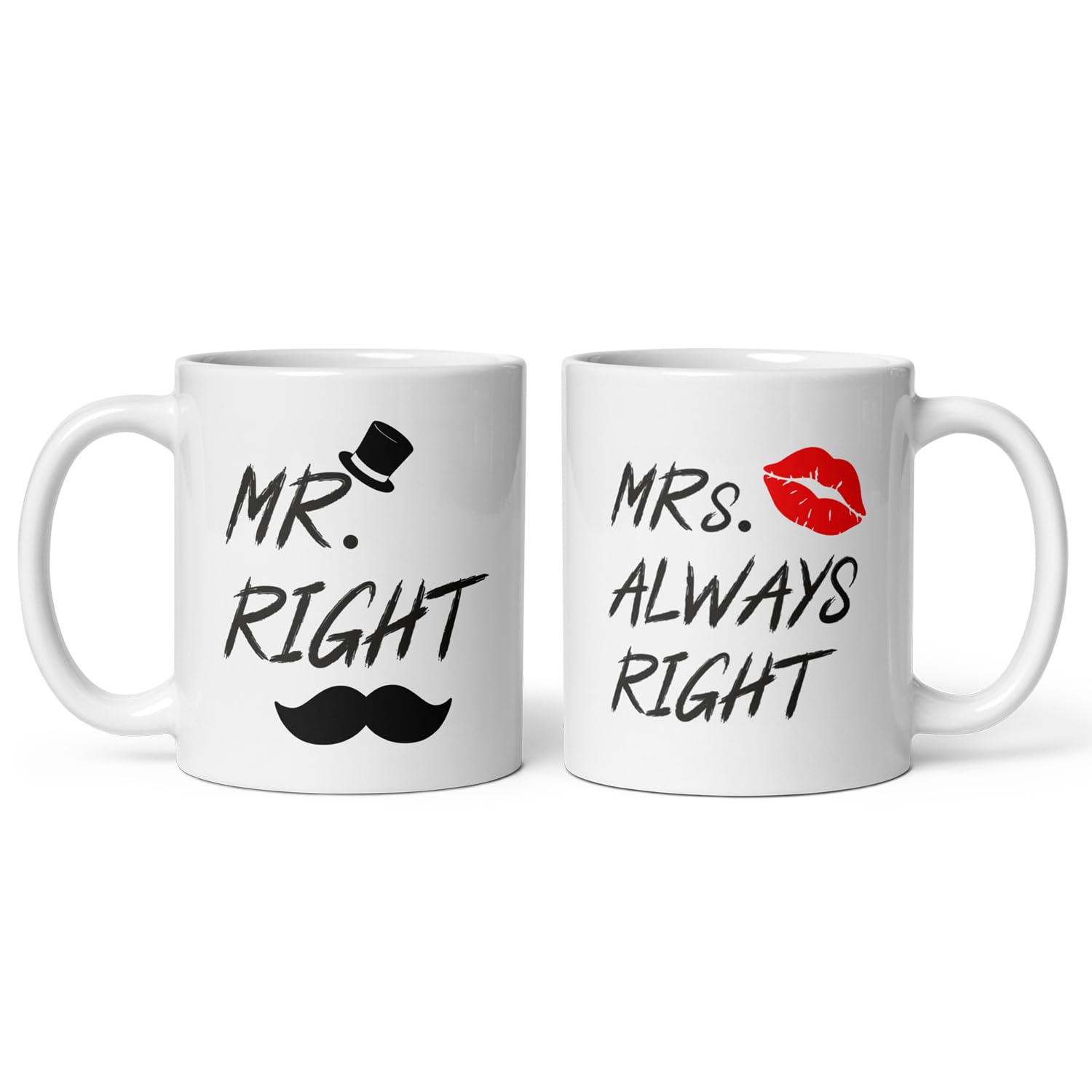 Mr. Right & Mrs. Always Right –  Couple Mug Set