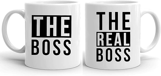 The Boss & The Real Boss – Couple Mug Set