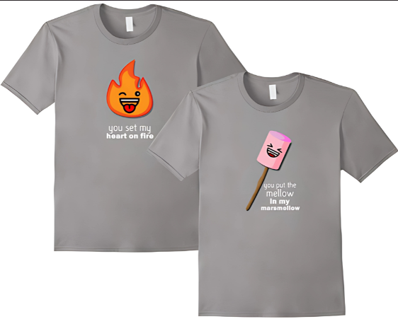 Cute Matching Couple T-Shirts