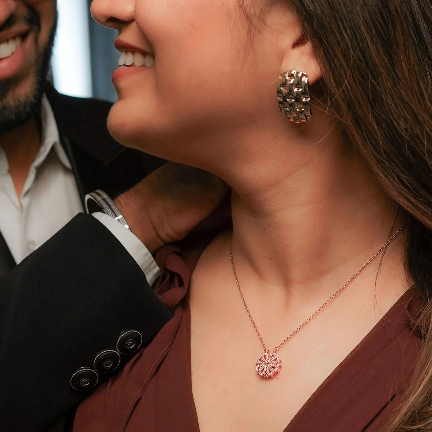 Convertible Clover to Hearts Necklace 