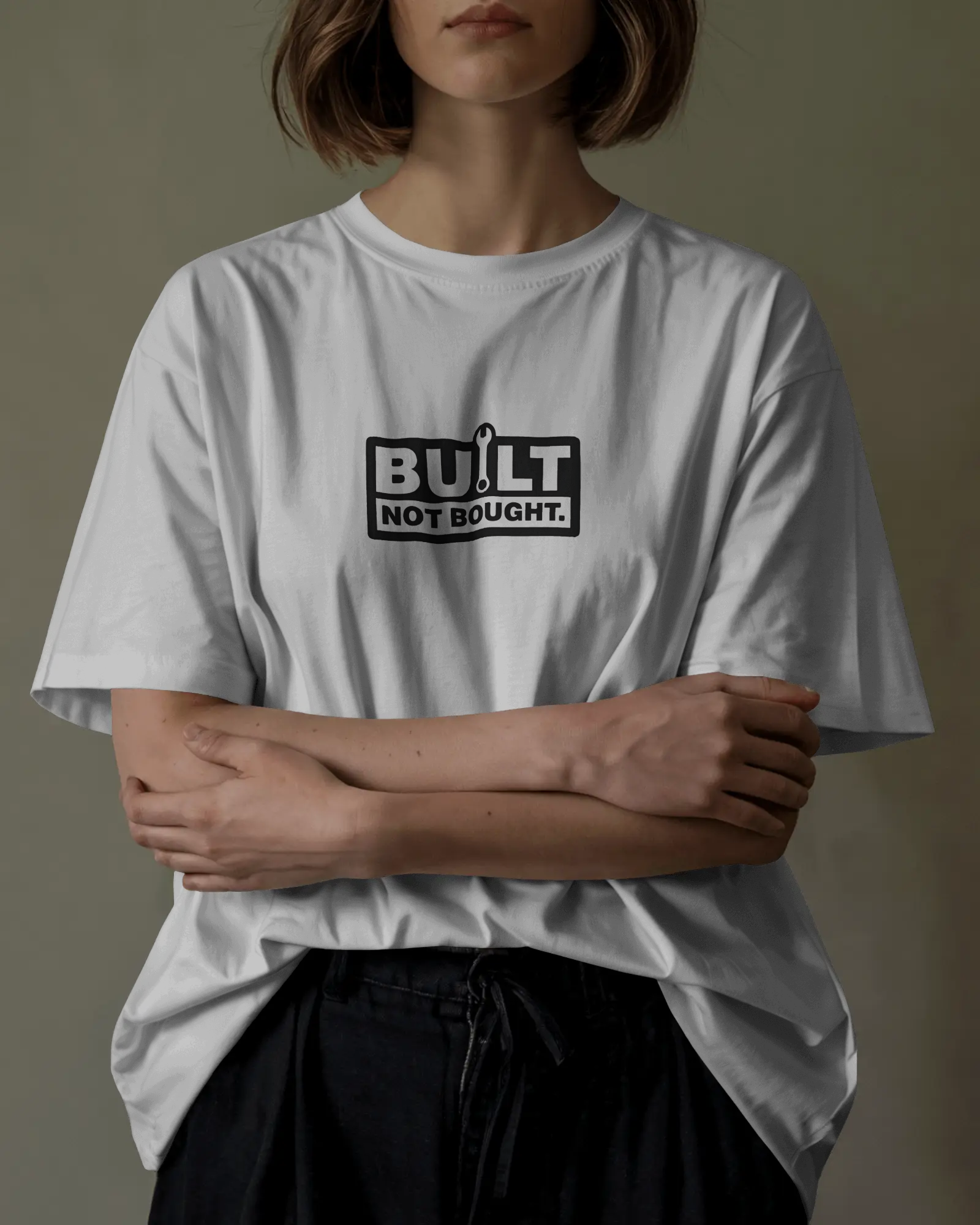 Mechanic-Inspired Oversized T-Shirt