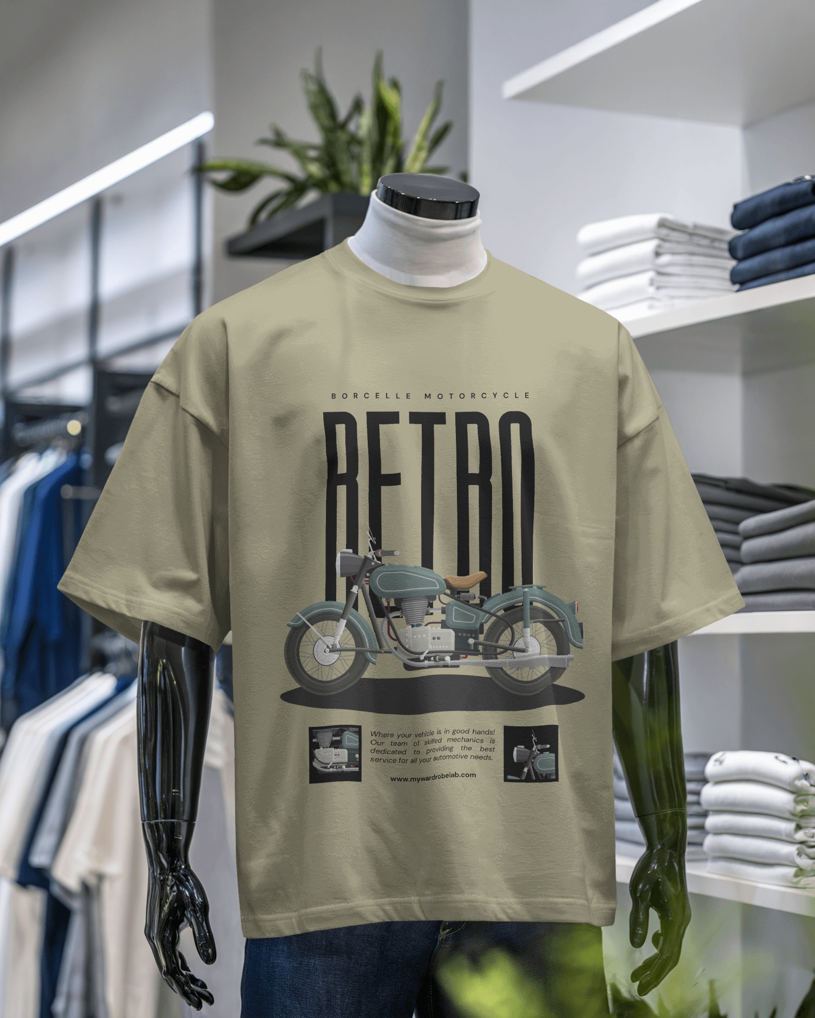 RETRO Motorcycle Graphic T-Shirt – Vintage Vibes Edition