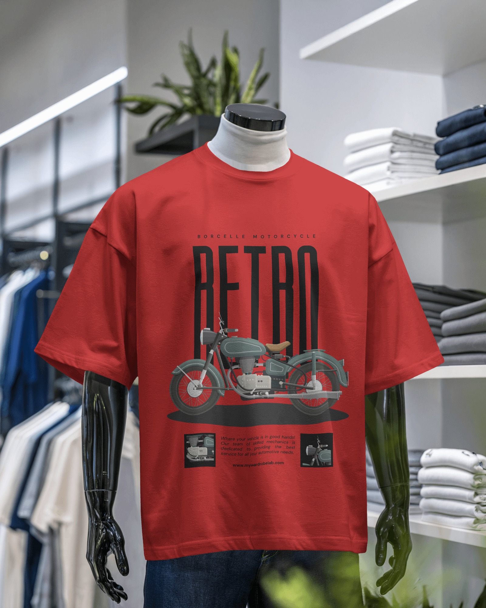 RETRO Motorcycle Graphic T-Shirt – Vintage Vibes Edition