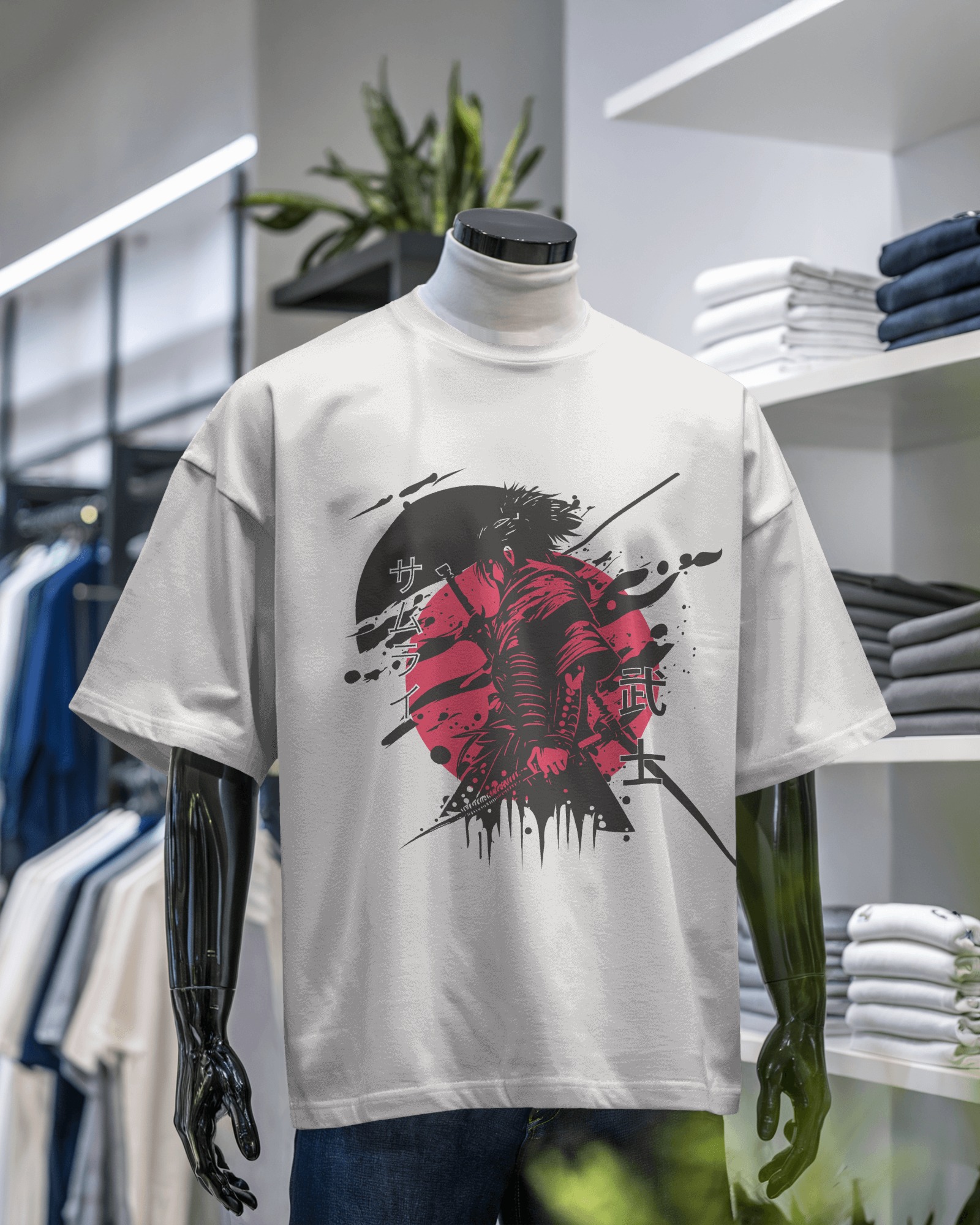 Warrior’s Spirit Samurai Graphic T-Shirt – Bushido Edition