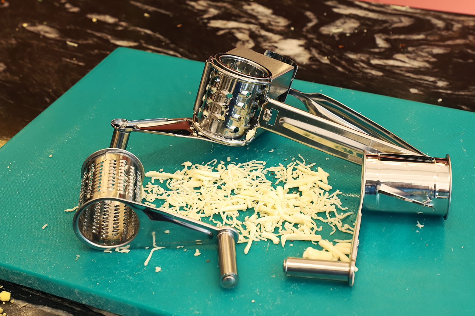 Rotary Grater with 3 Drums