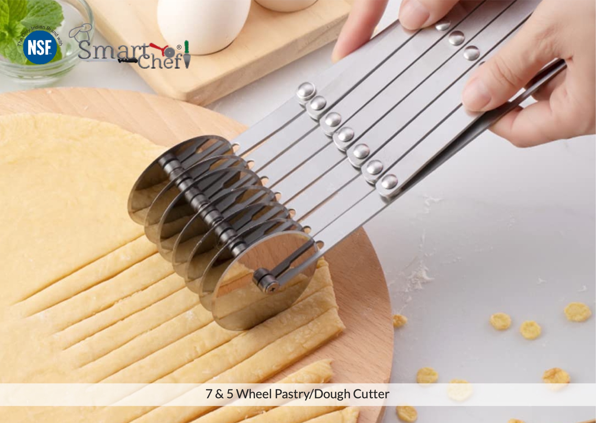 7 & 5 Wheel Pastry/Dough Cutter