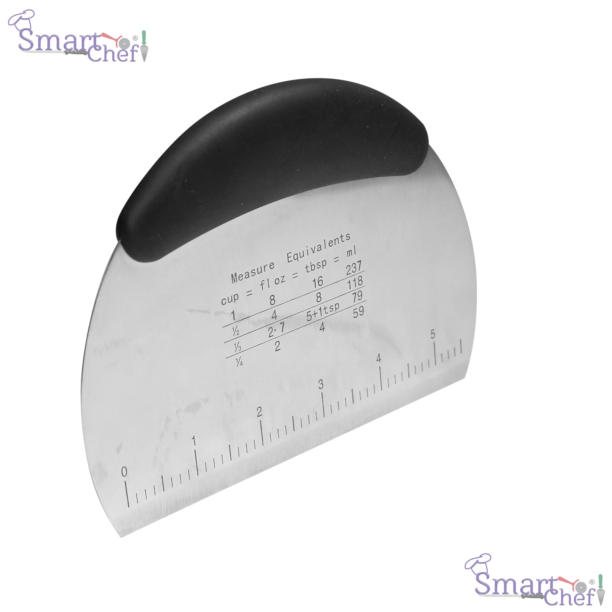 Stainless Steel Dough Scraper with Scale 