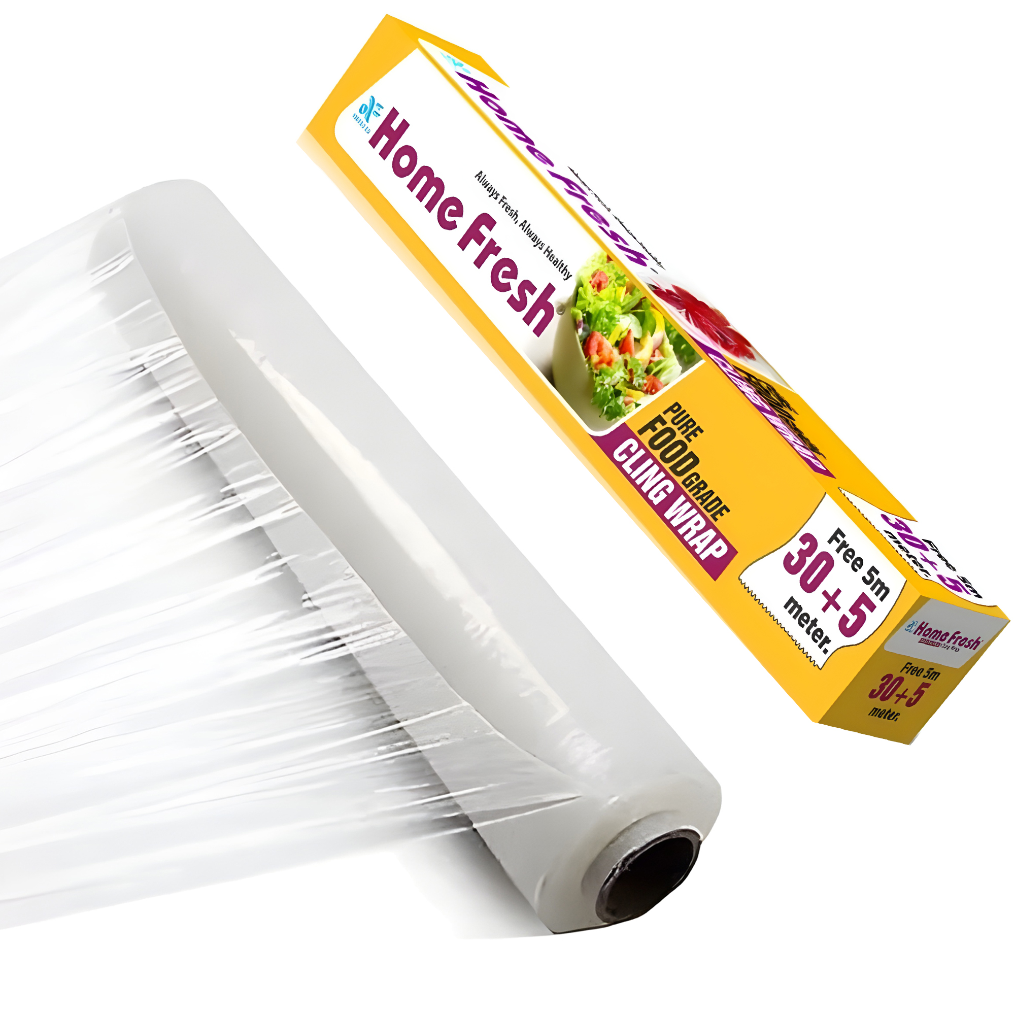 HomeFresh Food Wrapping Paper Roll for Food Packing, 30+5m Free 35 Meter (Pack of 1) Food Wrapping Paper, Premium Food Wrap Paper for Kitchen, Packing, Storing Food