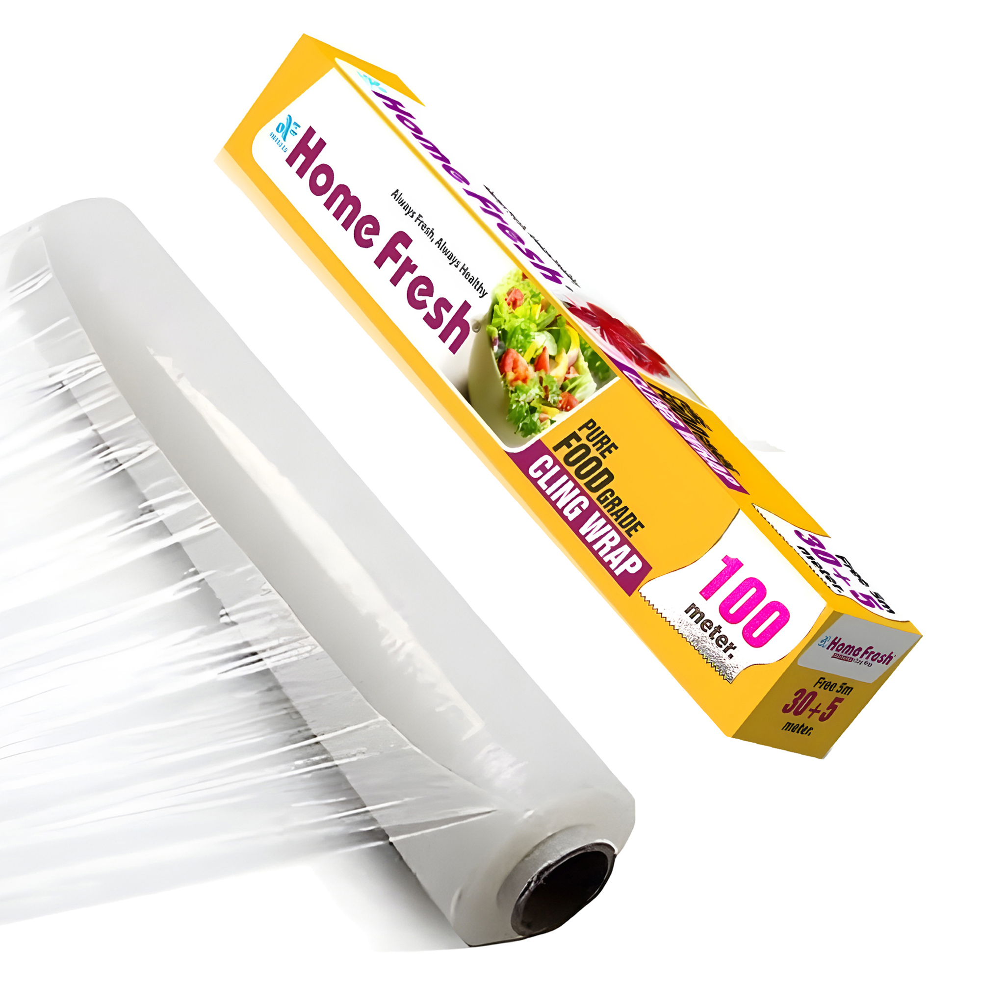 HomeFresh Food Wrapping Paper Roll for Food Packing, 100 Meter (Pack of 1) Food Wrapping Paper, Premium Food Wrap Paper for Kitchen, Packing, Storing Food