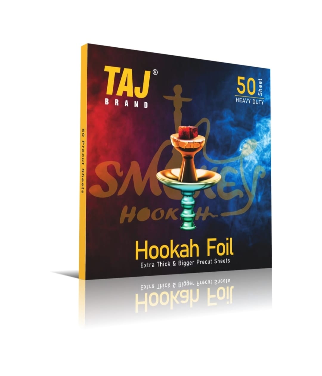 Taj Brand Hookah Foil Paper Sheets (18 Micron) high Quality (50) Aluminium Paper Sheets