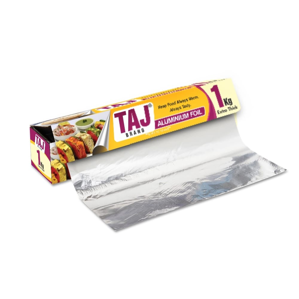 Aluminium Foil 1KG 18 Micron | Parchment & Wrapping Paper | Perfect for Packing, Wrapping & Cooking Food | Pack of 1