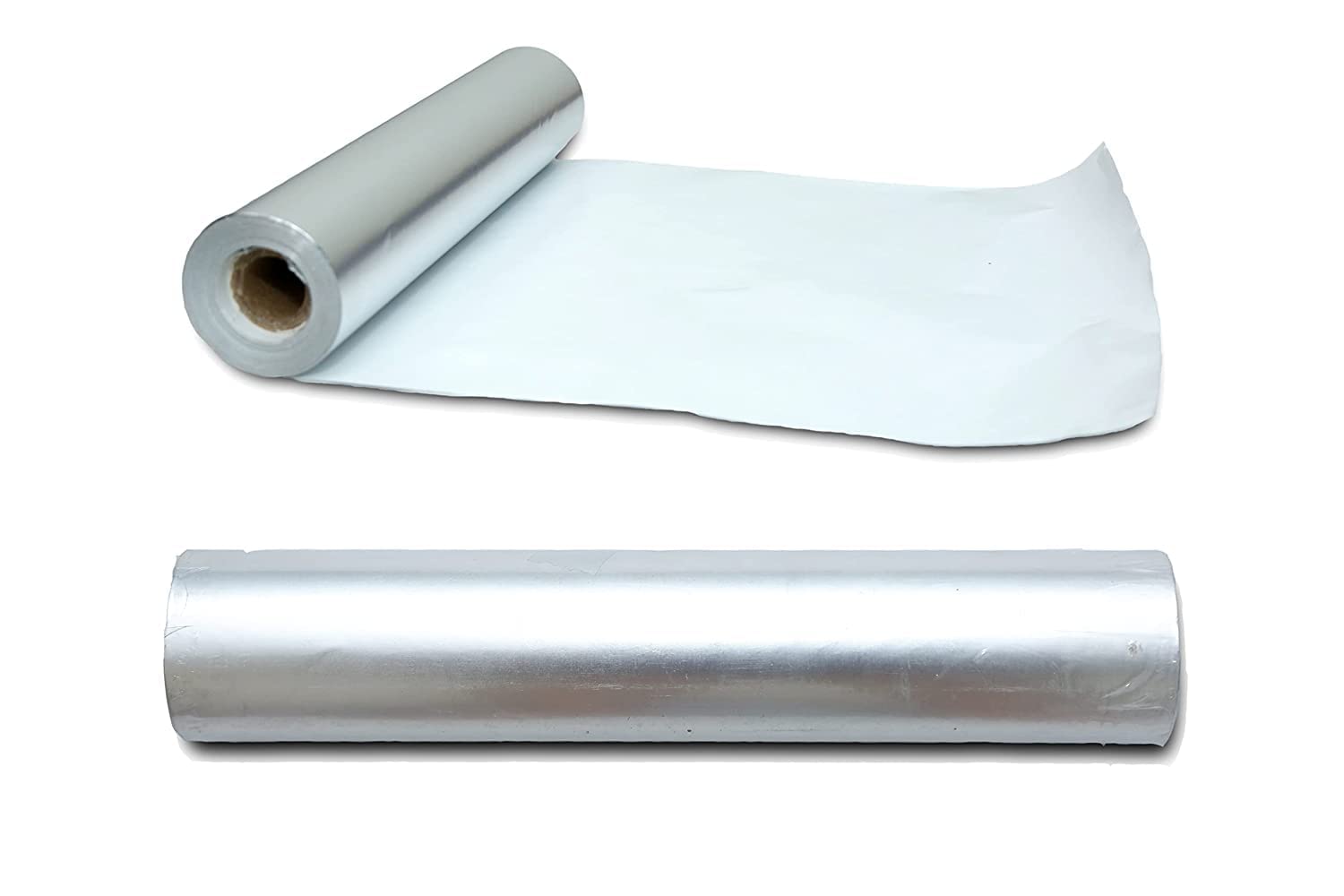 TAJ Silver Paper Foil for Food Wrapping 500 Gram - Paper Foil with Aluminium Coating (White Paper on one Side and Aluminium on The Other Side) 1KG Rifill foil Paper