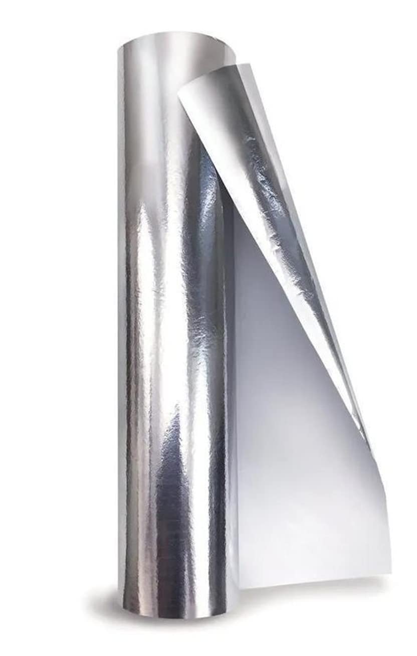 TAJ Silver Paper Foil for Food Wrapping 500 Gram - Paper Foil with Aluminium Coating (White Paper on one Side and Aluminium on The Other Side) 1KG Rifill foil Paper