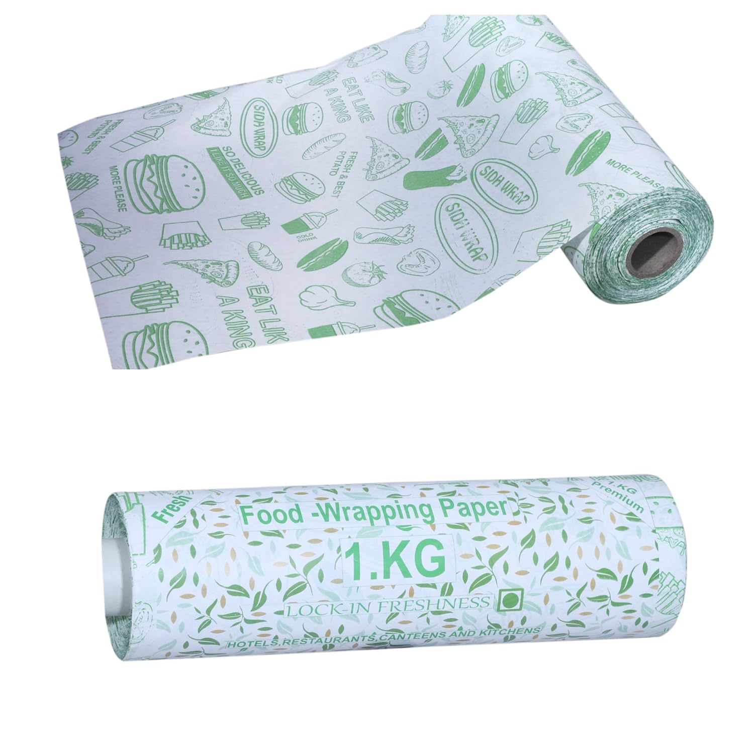 Taj Brand Non-Stick Butter Wrapping Paper Food Wrapping Paper Roll. Re-Heatable Non Stick Paper, Oven Safe Parchment Paper Food Wrapping Paper (1 Kg.)