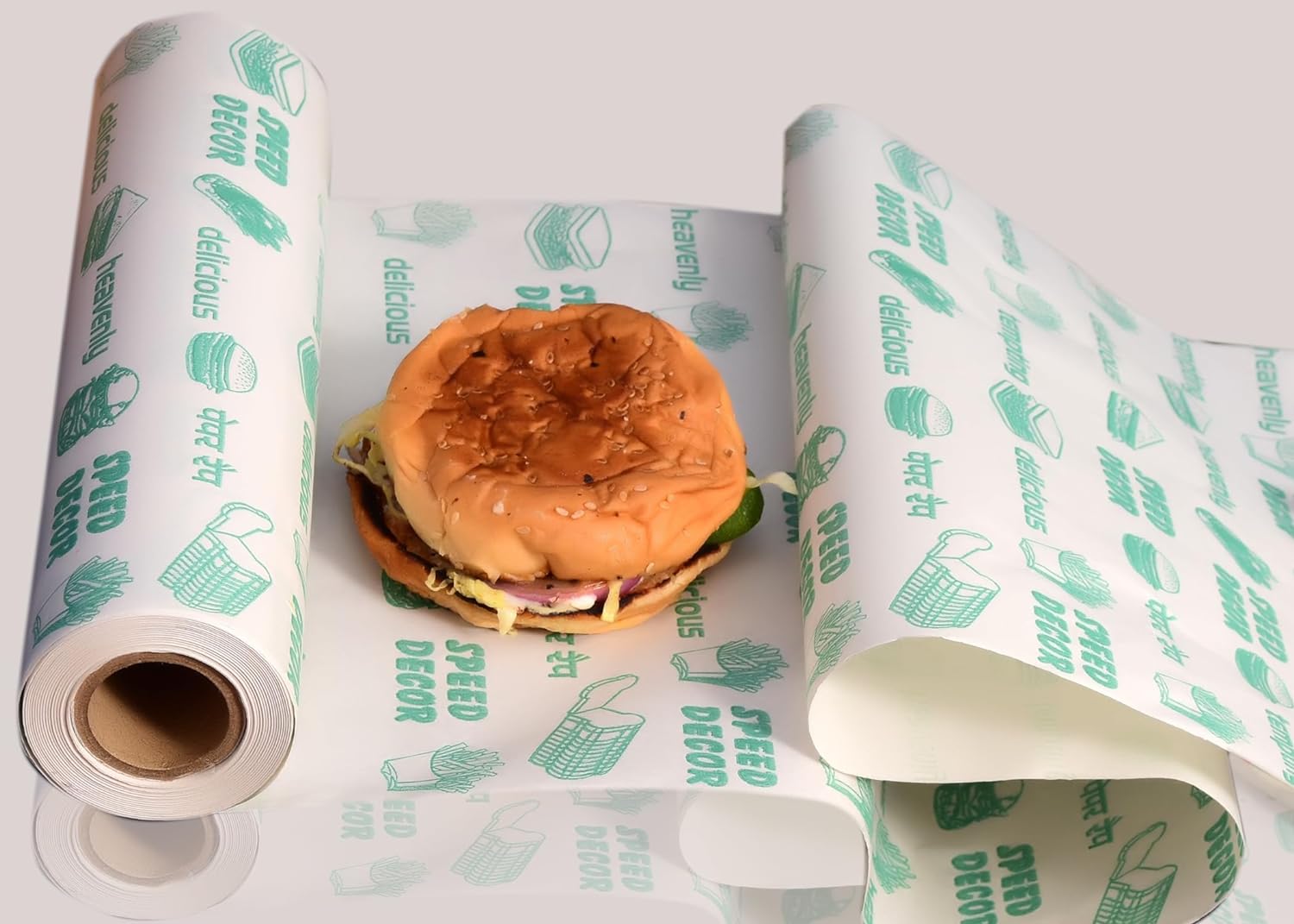 Taj Brand Non-Stick Butter Wrapping Paper Food Wrapping Paper Roll. Re-Heatable Non Stick Paper, Oven Safe Parchment Paper Food Wrapping Paper (500 gram)