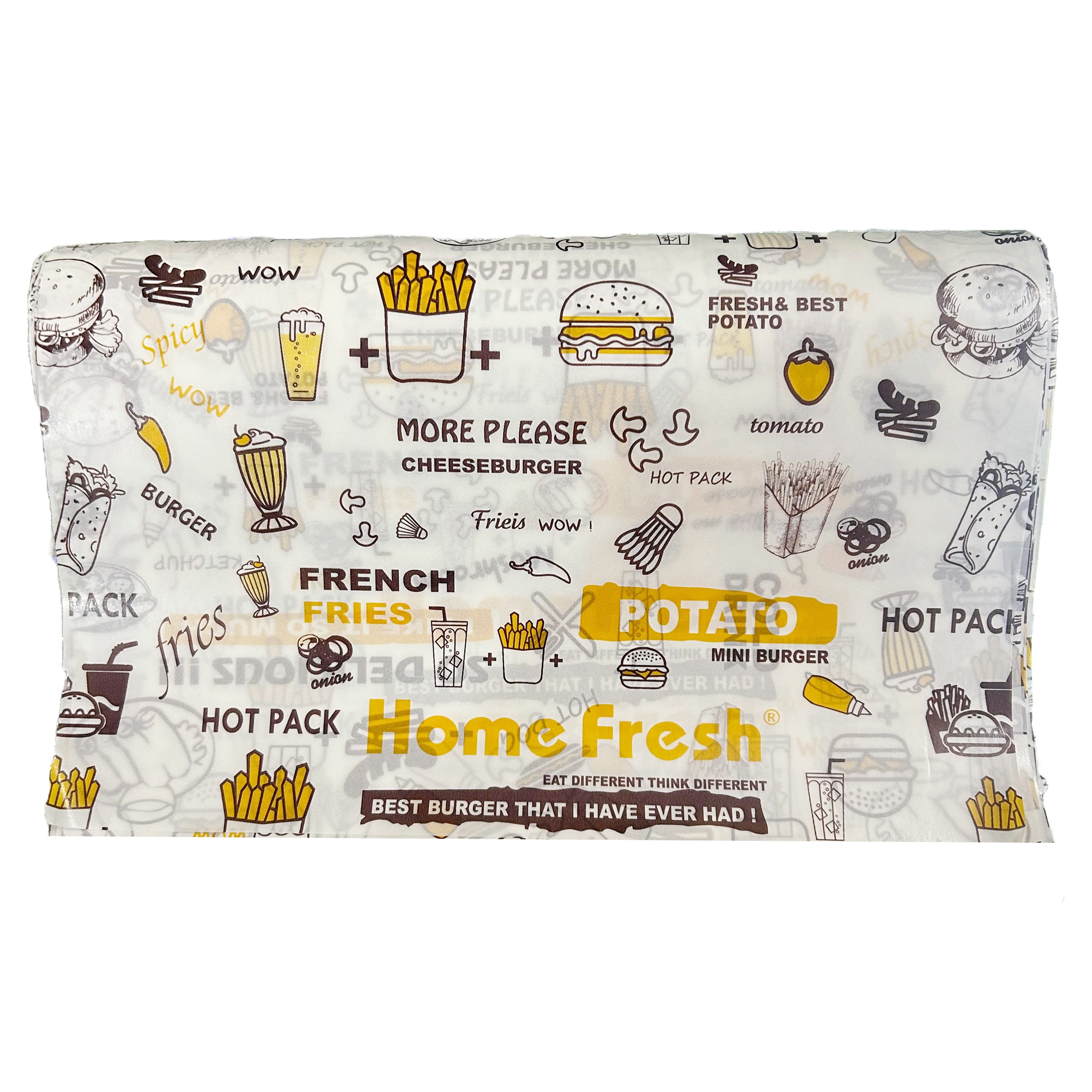 HomeFresh Ready-to-Use Butter Paper Sheets - 250 Pack for Cooking and Food Storage" Parchment Paper