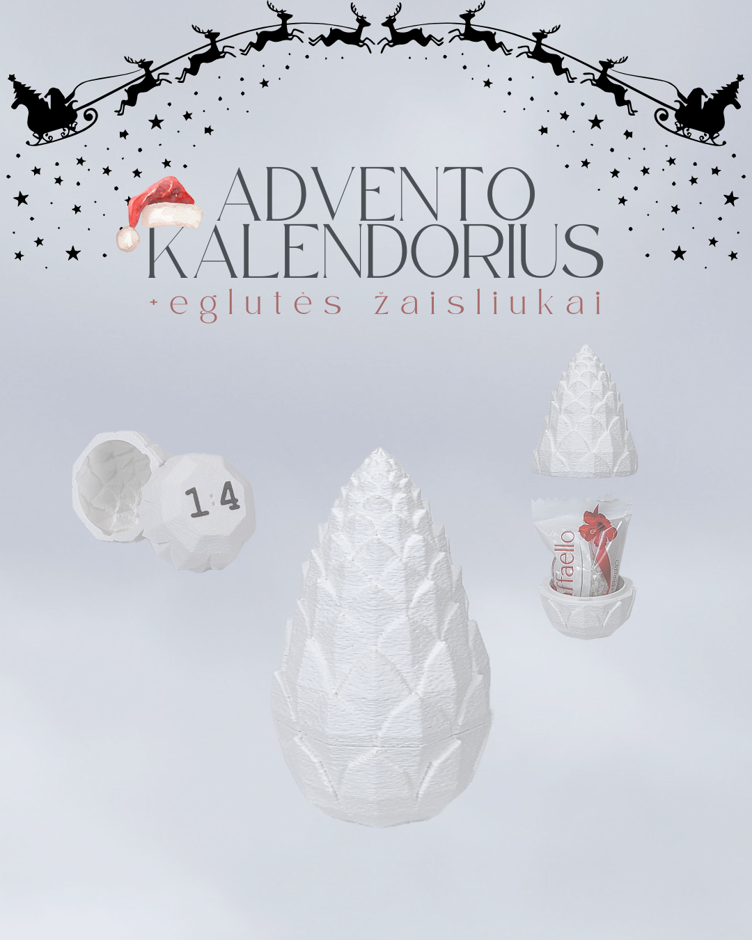 ADVENTO KALENDORIUS - EGLUTĖS ŽAISLIUKAI