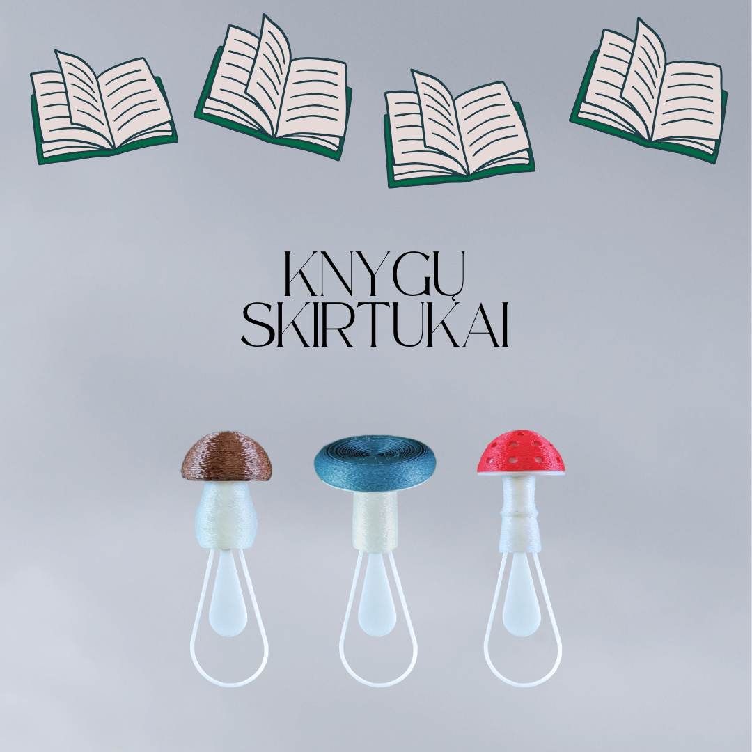 Knygos skirtukai - GRYBAI (išleistuvių dovana)