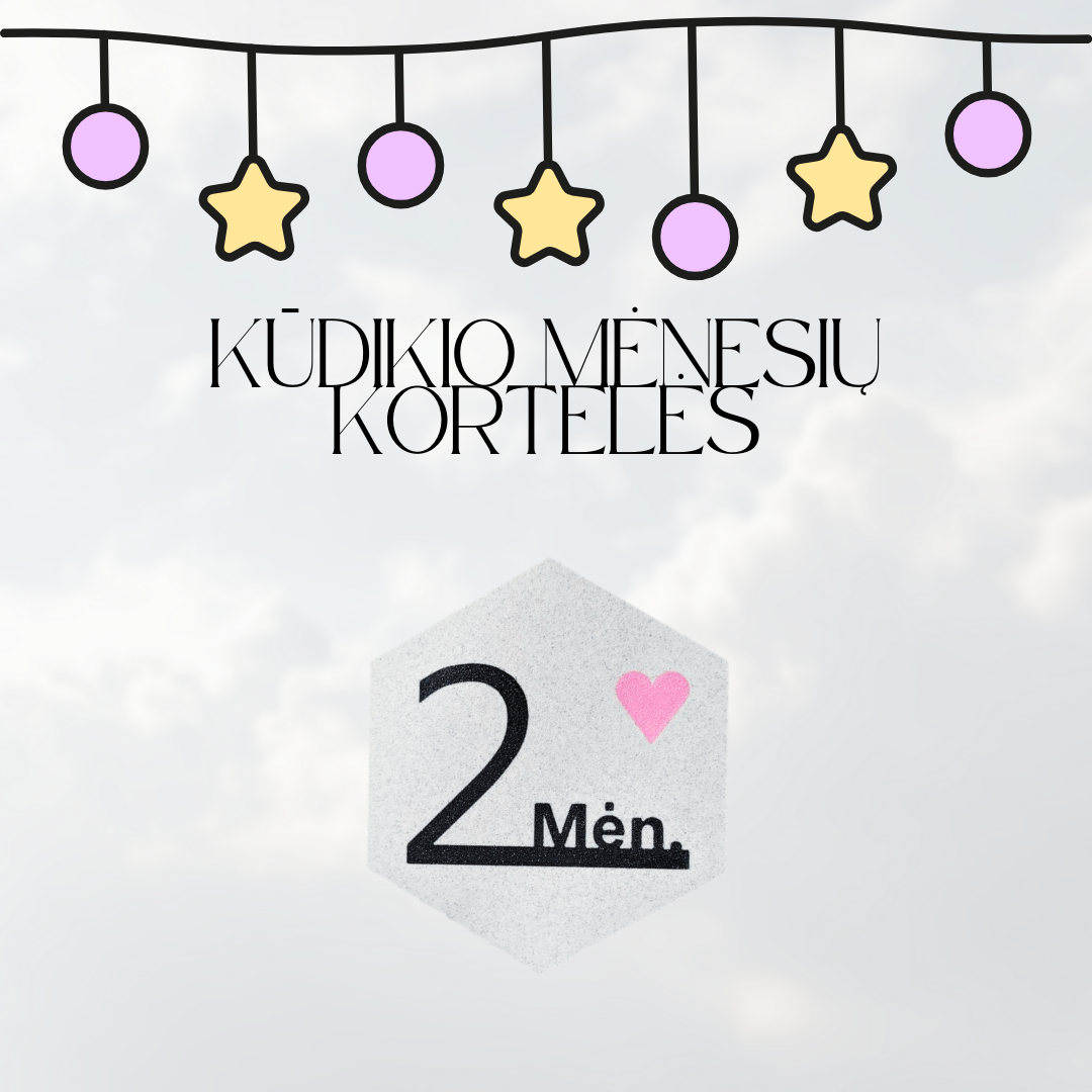 Kūdikio mėnesių kortelės