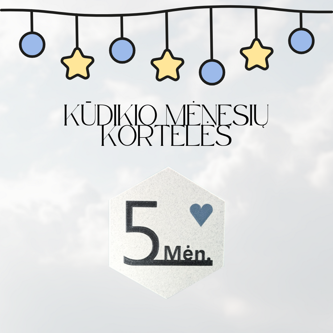 Kūdikio mėnesių kortelės